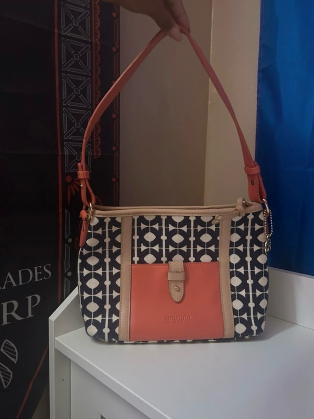 Super cute multi color shoulder bag